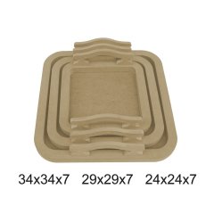 Orta Boy Tepsi - 29x29x7