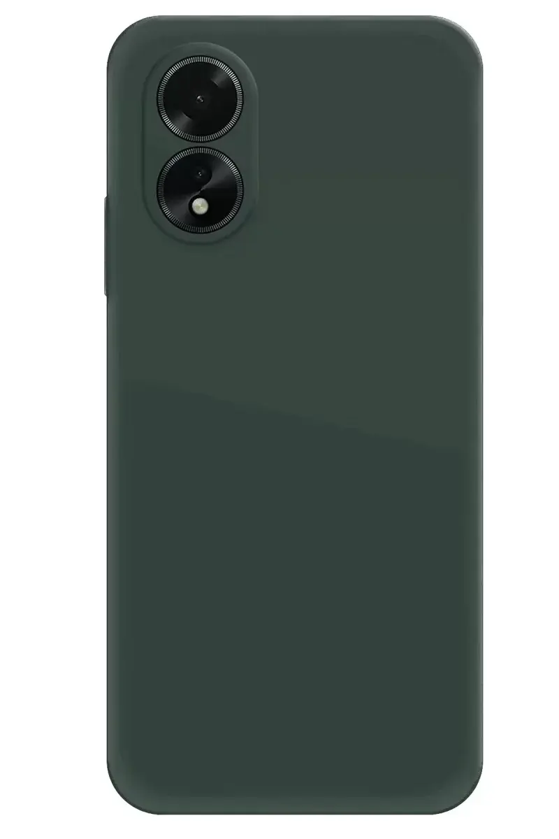 Newface Oppo A38 Kılıf First Silikon - Koyu Yeşil