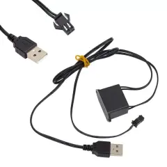 Powermaster Pm-6076 5 Metre 5 Volt Usb Adaptörlü Neon Kırmızı İp Aydınlatma