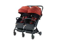 Baby2Go 2025 Moly İkiz Bebek Arabası - Kırmızı