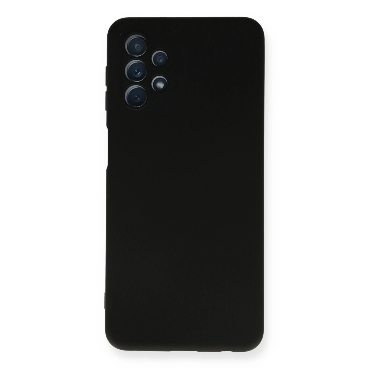 Samsung Galaxy A52 Kılıf Nano İçi Kadife Silikon - Siyah