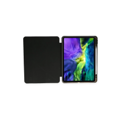 Samsung Galaxy T737 Tab S7 Fe 12.4 Kılıf Kalemlikli Mars Tablet Kılıfı - Siyah