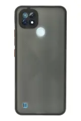 Newface Realme C21 Kılıf Montreal Silikon Kapak - Siyah
