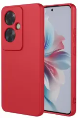 Newface Oppo Reno 11f Kılıf First Silikon - Kırmızı