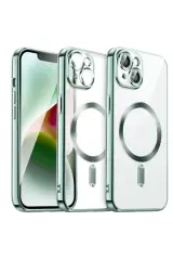 Newface Apple İphone 13 Kılıf Kross Magneticsafe Kapak - Koyu Yeşil