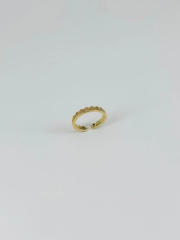 14 K Gold Kaplama Zirkon Taşlı Yüzük