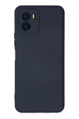 Newface Vivo Y15s Kılıf Nano İçi Kadife Silikon - Lacivert