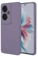 Newface Oppo Reno 11f Kılıf First Silikon - Lila