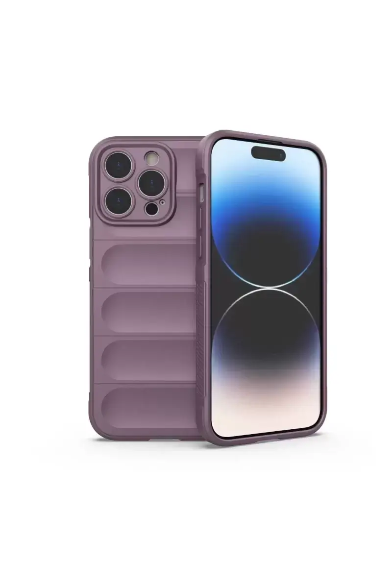 Newface Apple İphone 15 Pro Kılıf Optimum Silikon - Mor
