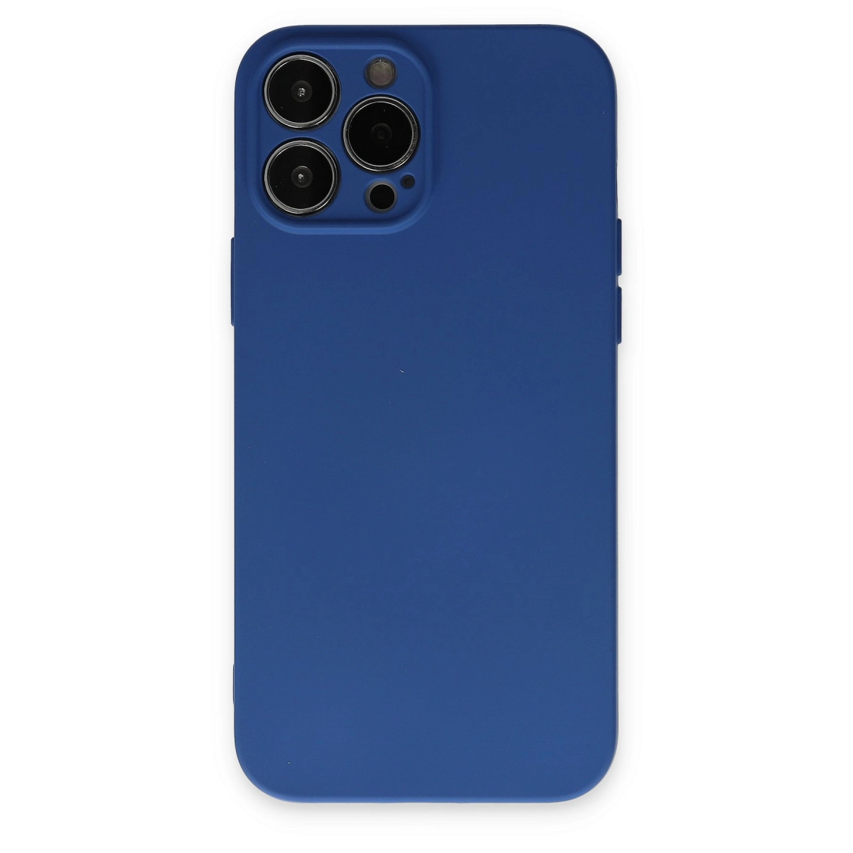 İphone 13 Pro Kılıf Nano İçi Kadife Silikon - Lacivert