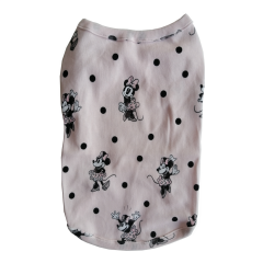 Köpek Kıyafeti Micky Puantiyeli Tişört XXL 43 cm