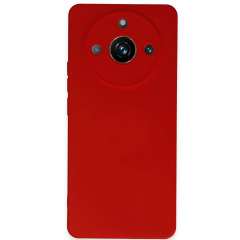 Realme 11 Pro Kılıf Nano İçi Kadife Silikon - Kırmızı