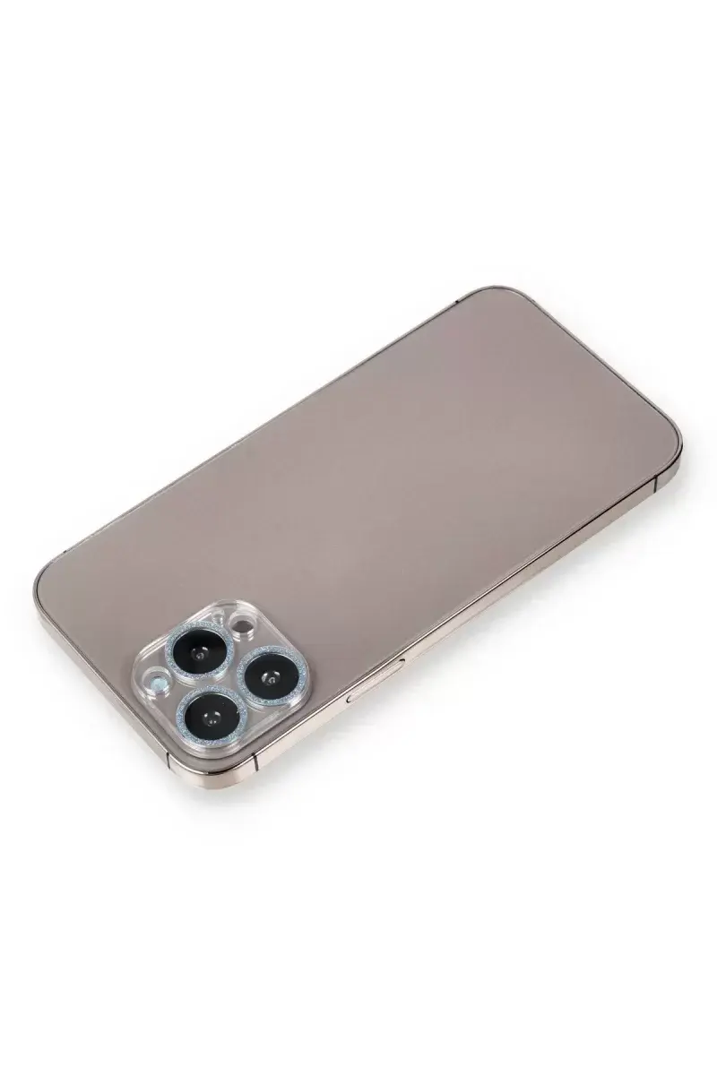 Newface İphone 12 Pro Max Shine Kamera Lens Koruma Cam - Sierra Blue