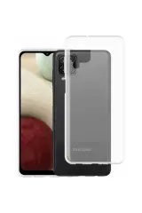 Newface Samsung Galaxy A12 Kılıf Lüx Şeffaf Silikon