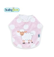 Babyjem Puanlı Baskılı Mama Önlüğü Pembe