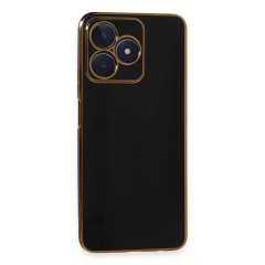 Realme C53 Kılıf Volet Silikon - Siyah