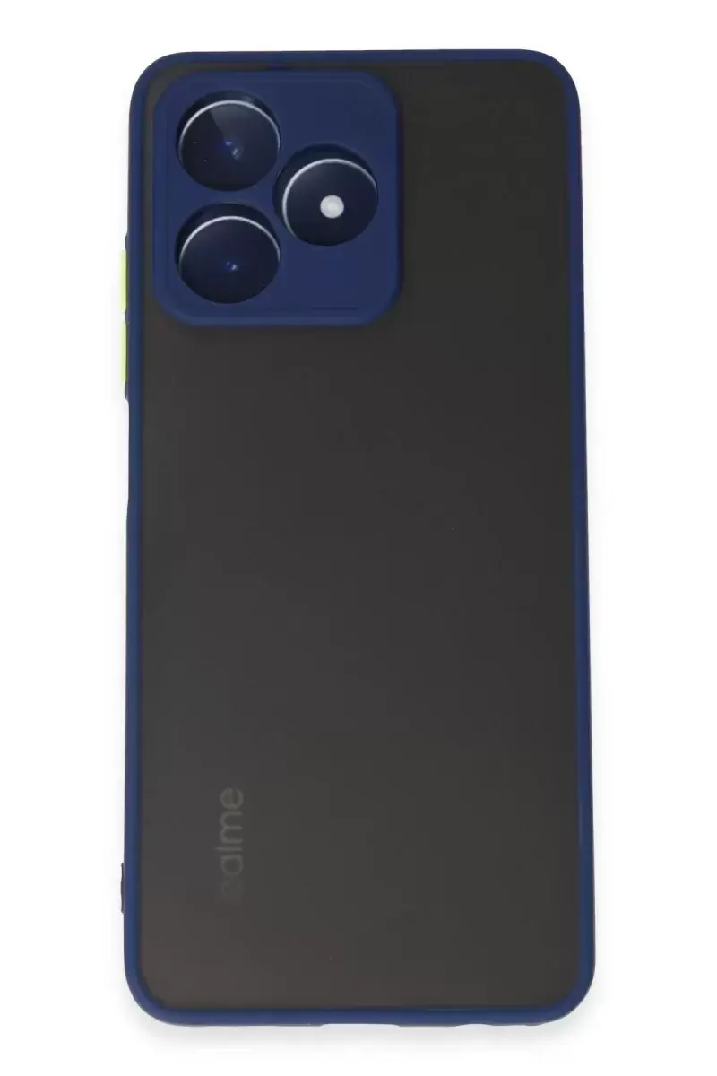 Newface Realme C53 Kılıf Montreal Silikon Kapak - Lacivert