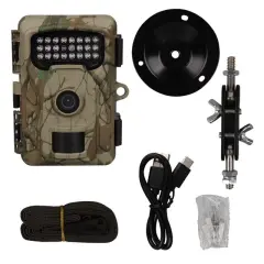 Powermaster Rf06 20mp 24 Led Pır Sensörlü 2.0'' Renkli Lcd Ekran 128gb Sd Kart Destekli Fotokapan Kamuflaj Kamera