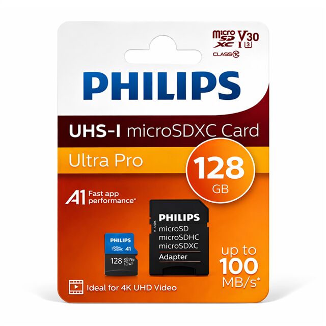 Philips Ultra Pro 128gb Micro Sdxc Hafıza Kartı (100mb/s Uhs-ı)