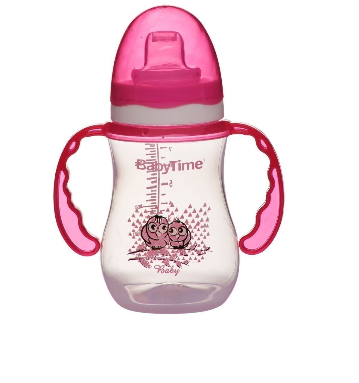 BabyTime BT105 Damla Akıtmaz Kulplu Bardak 250Ml - Pembe