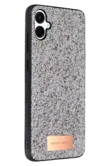 Onegif Samsung Galaxy A06 Bright Simli Kapak - Gümüş