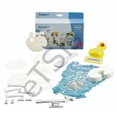 OkBaby Onda Banyo Küveti & Küvet Taşıyıcı Beyaz / Banyo Güvenlik Seti Hediye