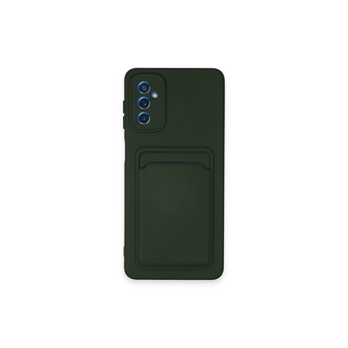 Samsung Galaxy A14 4g Kılıf Kelvin Kartvizitli Silikon - Koyu Yeşil