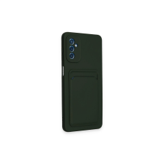 Samsung Galaxy A14 4g Kılıf Kelvin Kartvizitli Silikon - Koyu Yeşil