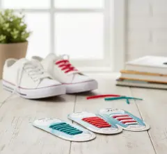 Renkli Silikon Ayakkabı Bağcıkları