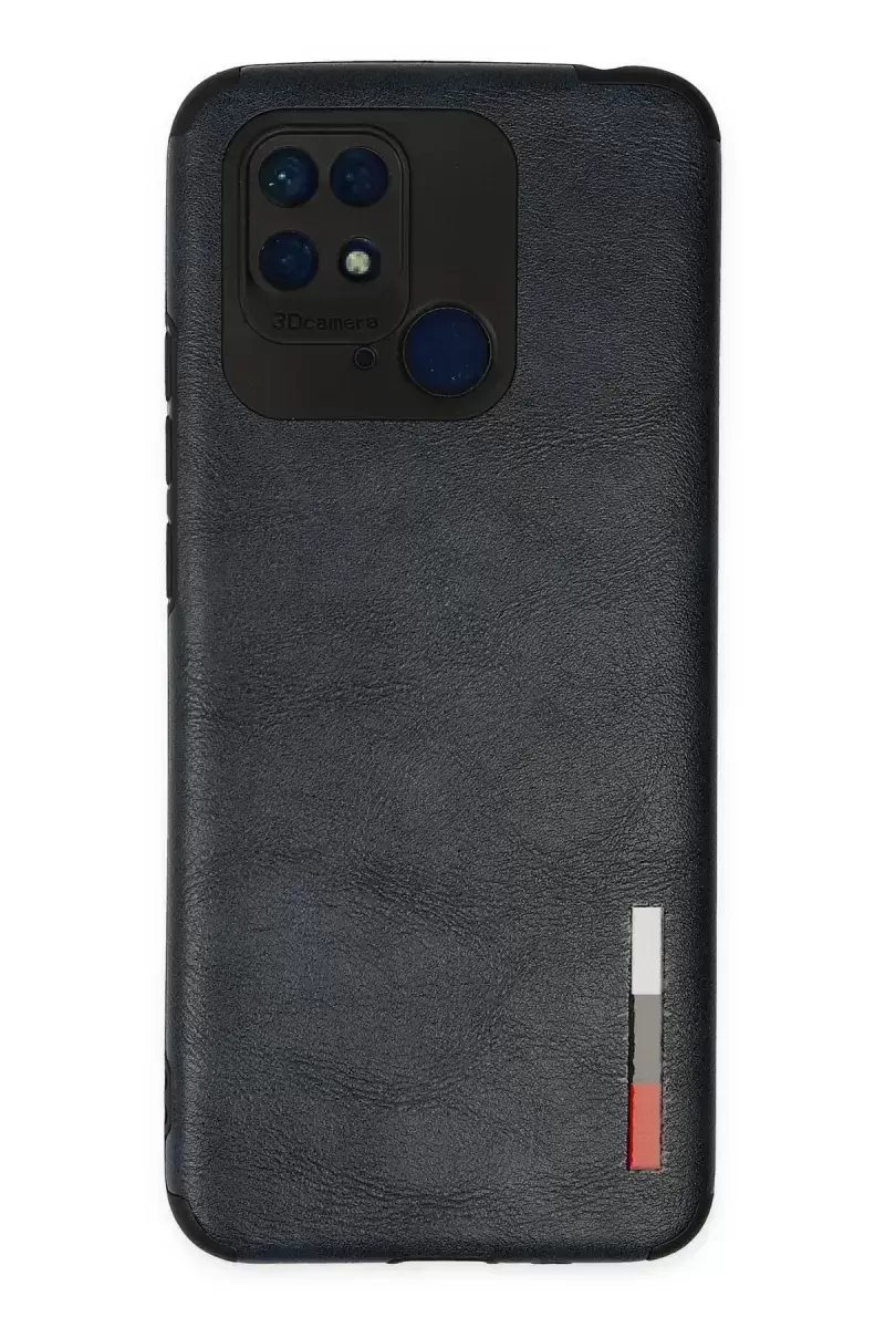 Newface Xiaomi Redmi 10c Kılıf Loop Deri Silikon - Lacivert