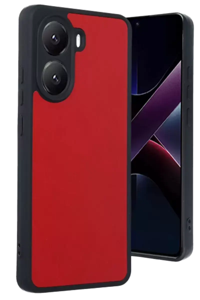 Newface Xiaomi Poco X7 Pro Kılıf Aras Deri Kapak - Kırmızı