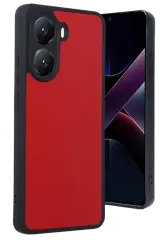 Newface Xiaomi Poco X7 Pro Kılıf Aras Deri Kapak - Kırmızı