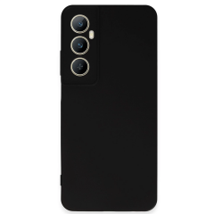 Realme C65 Kılıf First Silikon - Siyah