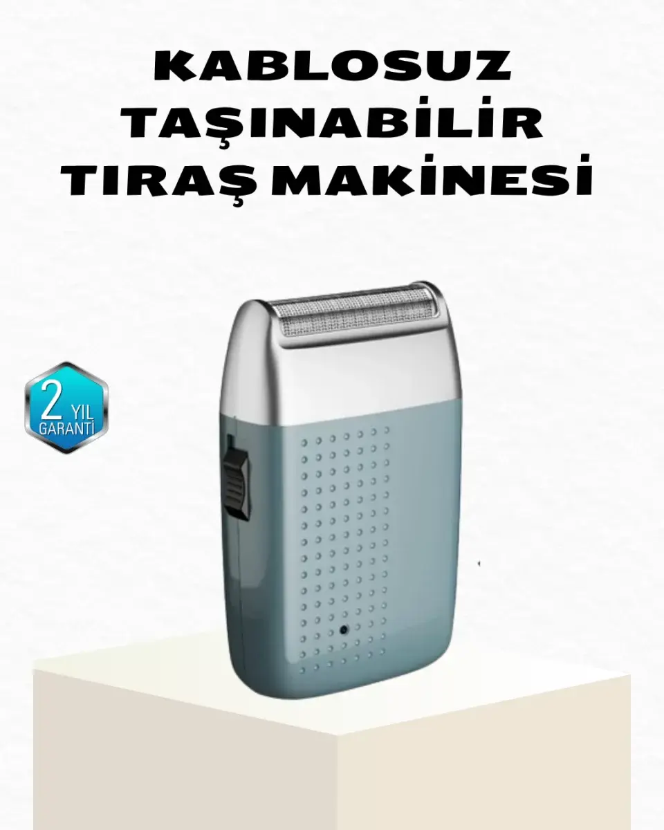 Şarjlı Kuru Kullanım Tıraş Makinesi – Kablosuz, Taşınabilir