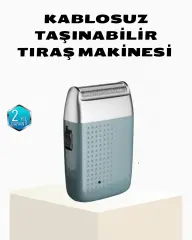 Şarjlı Kuru Kullanım Tıraş Makinesi – Kablosuz, Taşınabilir