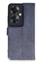Newface Oppo Reno 11f Kılıf Trend S Plus Kapaklı Kılıf - Lacivert