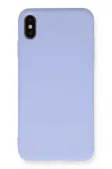 Newface İphone X Kılıf Nano İçi Kadife Silikon - Lila