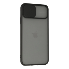 İphone 11 Pro Kılıf Palm Buzlu Kamera Sürgülü Silikon - Siyah
