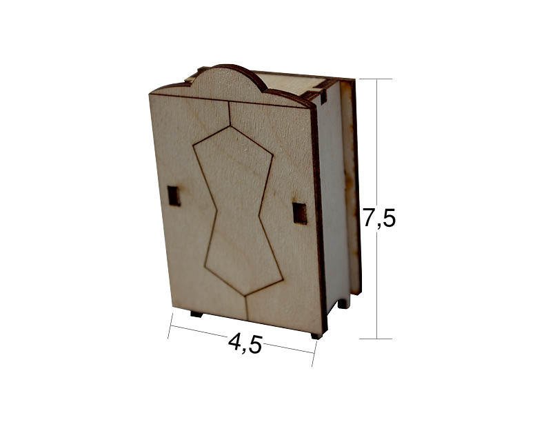 Ahşap Minyatür Dolap N:MN27