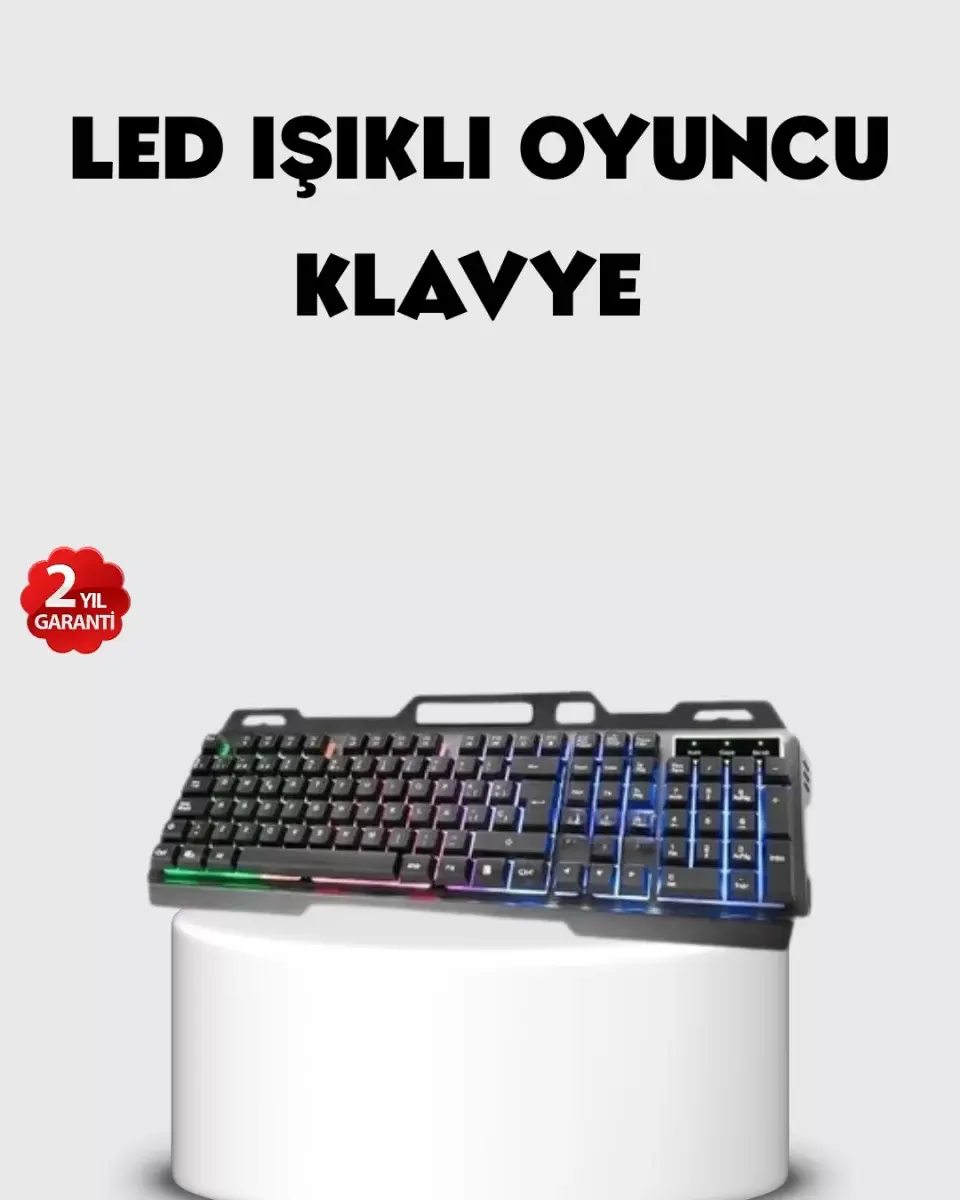 Rgb Aydınlatmalı Klavye Mouse Seti – Usb Bağlantılı, Türkçe Q, Ayarlanabilir Dpı, Ergonomik Yapı
