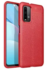 Newface Xiaomi Redmi 9t Kılıf Auto Focus Kapak - Kırmızı