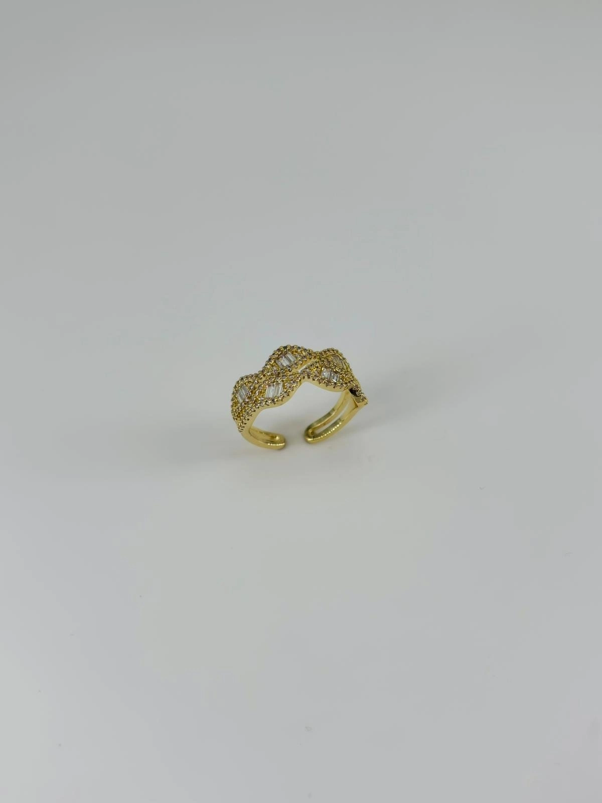 14 K Gold Kaplama Zirkon Taşlı Yüzük
