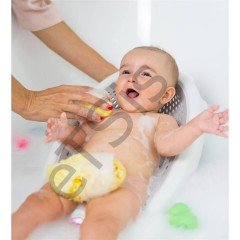 OkBaby Jelly Küvet Aparatı & Splash Bebek Duşu & Doğal Banyo Süngeri No.10 / Beyaz
