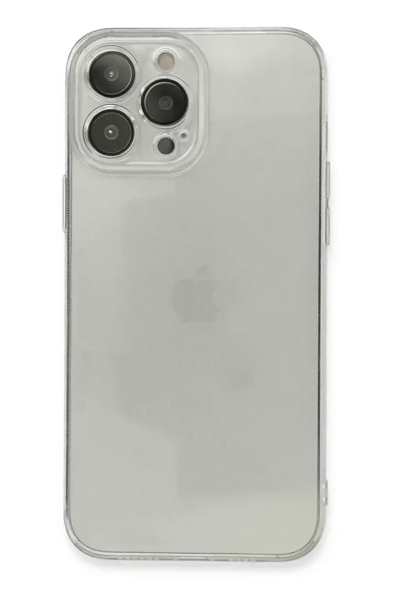 Newface Apple İphone 13 Pro Kılıf Fly Lens Silikon - Şeffaf