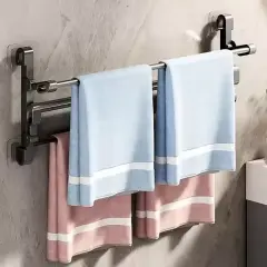 Sunup Sn-30748 Siyah Duvara Monte 65 Cm Çok Amaçlı Pratik Terlik Ayakkabı Ve Havlu Düzenleyici