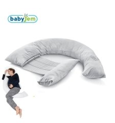 Babyjem Sırt Destekli Hamile Ve Emzirme Yastığı Gri