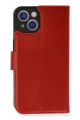 Newface İphone 14 Kılıf Trend S Plus Kapaklı Kılıf - Kırmızı