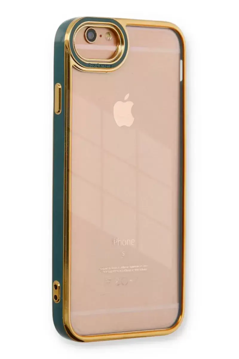 Newface İphone 6 Kılıf Liva Lens Silikon - Yeşil