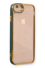 Newface İphone 6 Kılıf Liva Lens Silikon - Yeşil