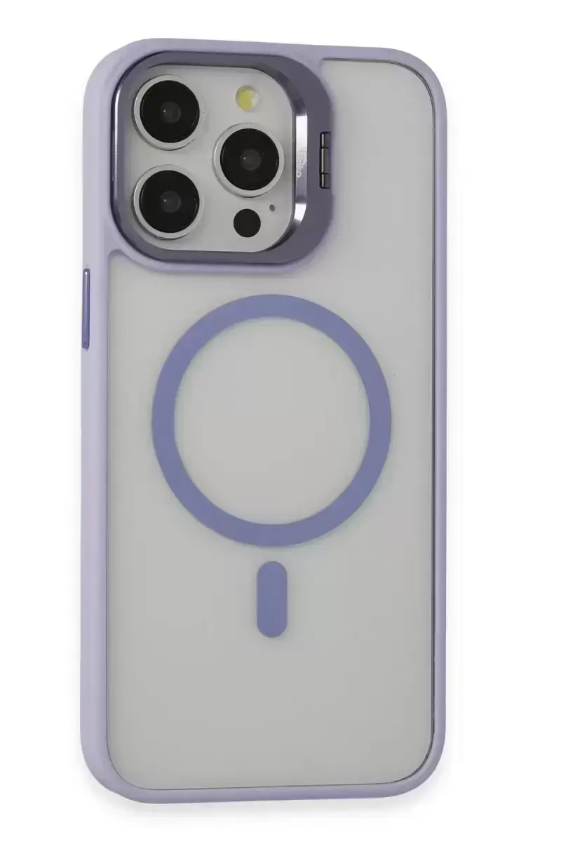 Joko İphone 15 Pro Max Kılıf Roblox Lens Magsafe Standlı Kapak - Lila